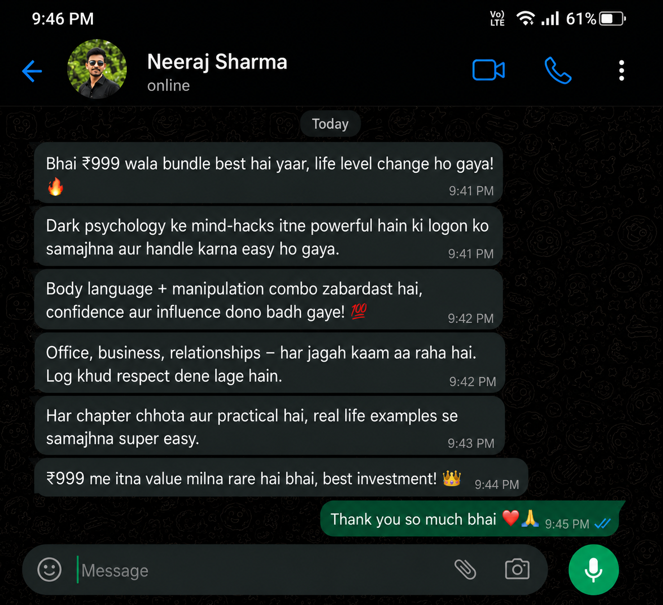 WhatsApp testimonial 3
