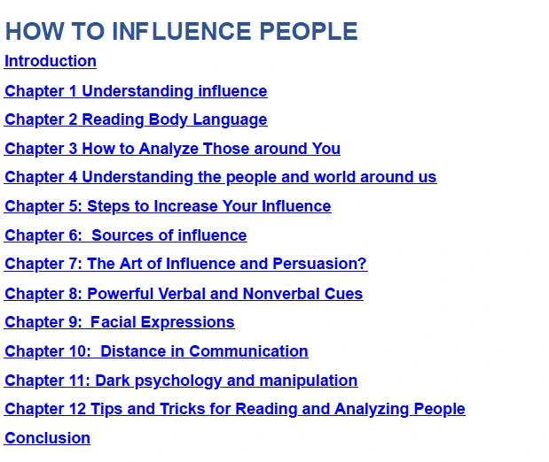 How to Influence People