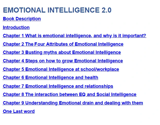 Emotional Intelligence 2.0
